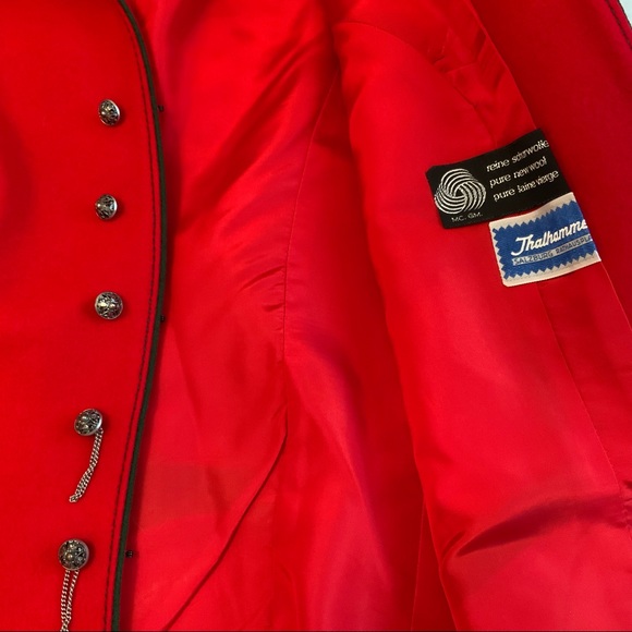 Thalhamer Wool  Blazer Jacket Red Embroidery Size S - Picture 11 of 11